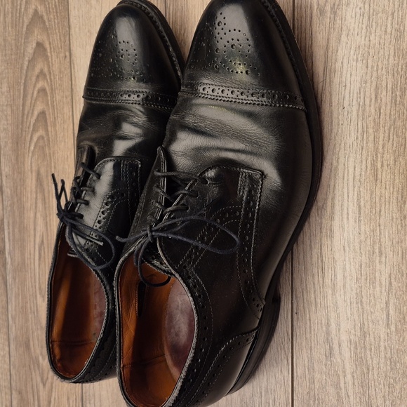 ALLEN EDMONDS Sanford Black Leather Cap Toe Sz‎ 9.5 EE Mens Dress Shoes main image 10